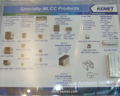 KEMET展示MLCC產品