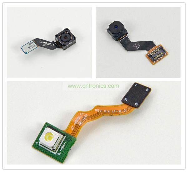 拆前置、后置攝像頭及閃光燈