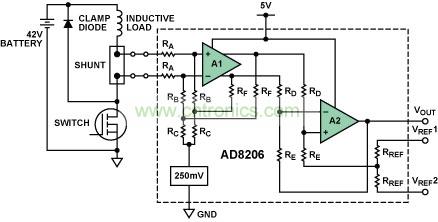 AD8206內部結構示意圖