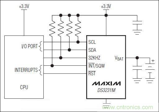 DS3231M設計參考電路