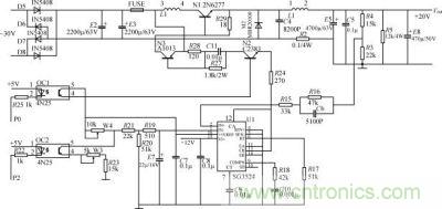 ＋20V/＋22V開關電源原理圖