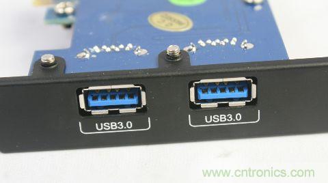 圖題：USB 3.0端口系統