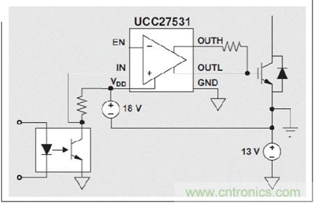 利用FET/IGBT單柵極驅(qū)動(dòng)器驅(qū)動(dòng)電源開關(guān)