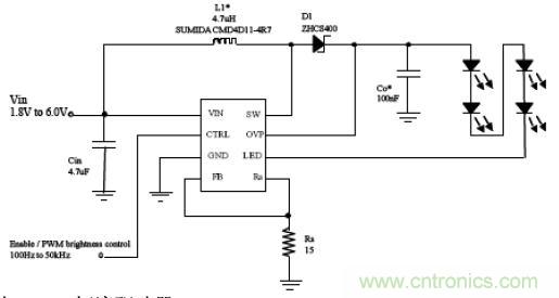 圖 8 白光 LED 恒流驅動器 IC