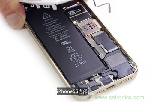 土豪金iPhone 5S拆解：內(nèi)部結(jié)構(gòu)升級，維修難度增加