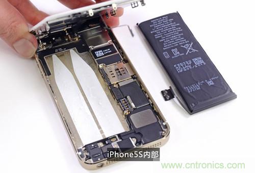 土豪金iPhone 5S拆解：內(nèi)部結(jié)構(gòu)升級，維修難度增加