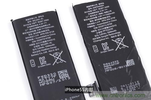 土豪金iPhone 5S拆解：內(nèi)部結(jié)構(gòu)升級，維修難度增加