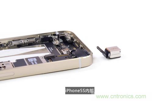 土豪金iPhone 5S拆解：內(nèi)部結(jié)構(gòu)升級，維修難度增加