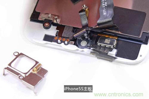 土豪金iPhone 5S拆解：內(nèi)部結(jié)構(gòu)升級，維修難度增加