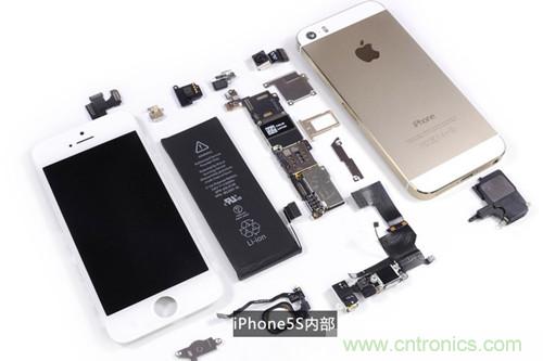 土豪金iPhone 5S拆解：內(nèi)部結(jié)構(gòu)升級，維修難度增加