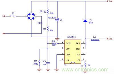 推薦：一款高效率3W LED非隔離球泡燈驅動方案