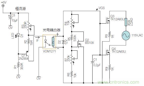 圖1：基于有源器件的線性區域進行功率控制。