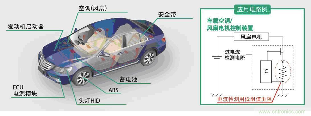 低阻值產品的應用及應用電路例