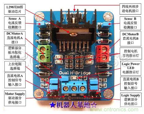 Arduino直流電機驅動板的硬件資源