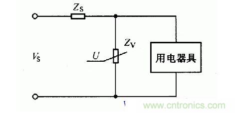 壓敏電阻器組成的保護電路設計