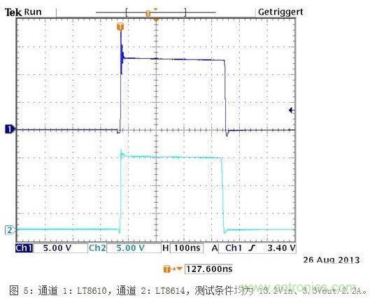 顯示了13.2V輸入的開關節點