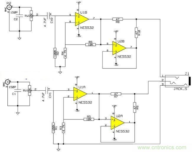 超容易學會的好音質的47耳放DIY電路設計