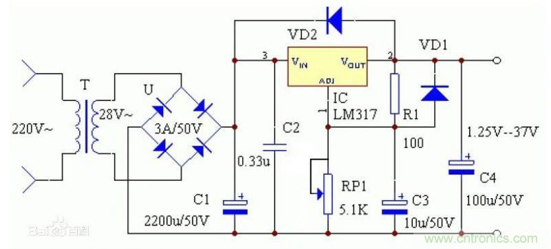 網友分享：DIY一個LM317 可調穩壓電源