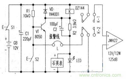 “小偷的天敵”可計時、易制作的防盜報警器設計