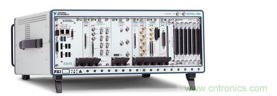 NI PXI Express機(jī)箱包含射頻分析儀和發(fā)生器、矢量網(wǎng)絡(luò)分析儀、開關(guān)、電源和嵌入式計(jì)算機(jī)