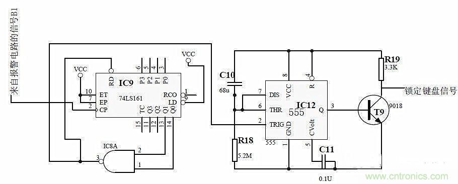 電子密碼鎖的單穩態電路設計