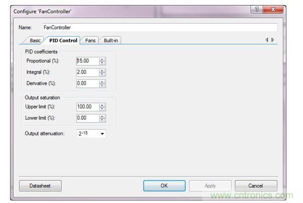 用于PSoC 3、PSoC 4與PSoC 5設計的PSoC Creator風扇控制器設計向導