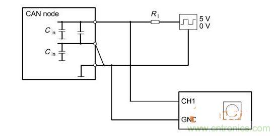  Cdiff測試原理（CANnode輸出線從上往下為CANH、CANL、GND）