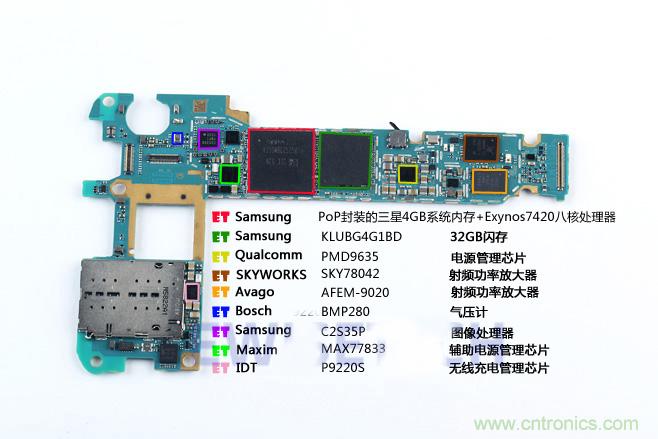 Galaxy Note5拆解，與S系列差距日漸模糊