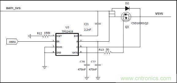 基于bq24161+TPS2419雙電池供電方案的設計分析