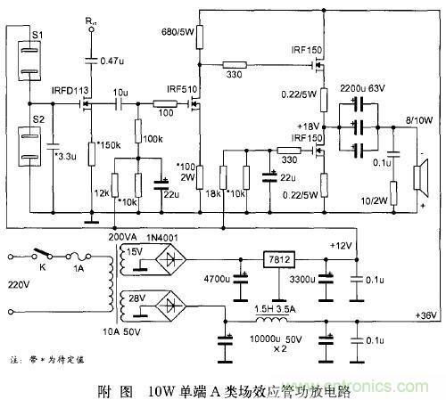 場效應管特性及單端甲類功放制作全過程