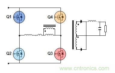 相移零電壓開關全橋DC/DC轉換器中的MOSFET行為