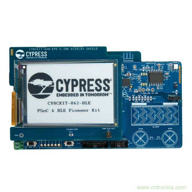 Cypress Semiconductor PSoC 6 BLE Pioneer 套件現已入庫 Digi-Key；客戶預訂訂單陸續發貨中