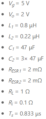 帶有次級LC濾波器的電流模式降壓轉換器的建模與控制