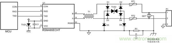 RS-485保護電路結電容對信號質量的影響