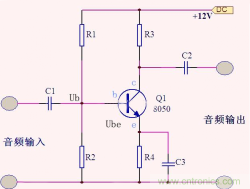 分析三極管放大電路中的偏置電路穩定工作原理