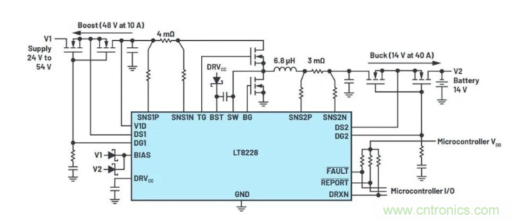 簡化雙電池電源系統，48 V/12 V汽車應用指日可待