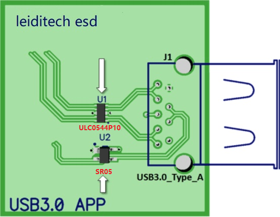 USB3.0接口保護ESD應用