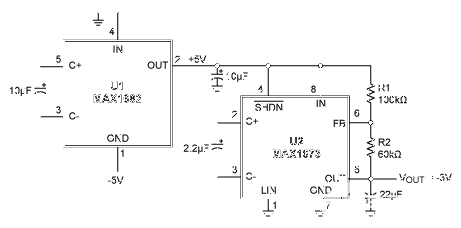 負降壓轉換器無需電感器