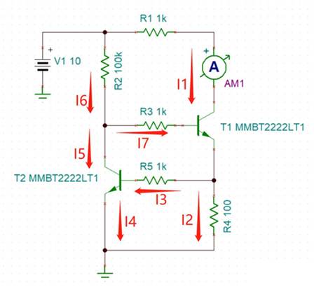 2個NPN三極管組成的恒流電路，如何工作？