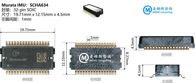 村田MEMS慣性測量單元（IMU）SCHA634產品分析