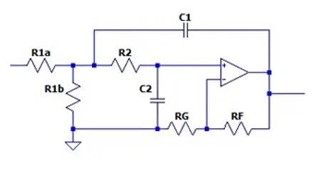 二階運算放大器的低通、帶通和高通濾波器設計