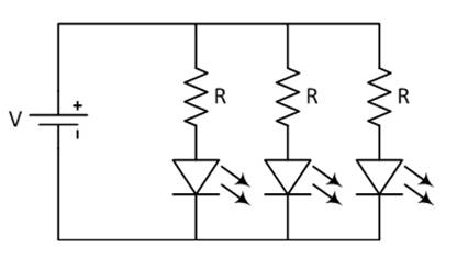 發光二極管中的電阻器