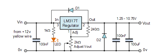 如何使用LM317T創建可變電壓電源