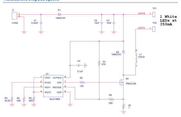 工作頻率為 300 kHz 的汽車 LED 驅動器