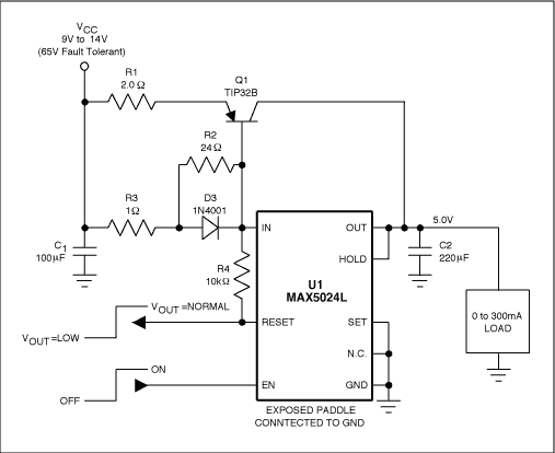 調整管增強穩壓器的輸出電流